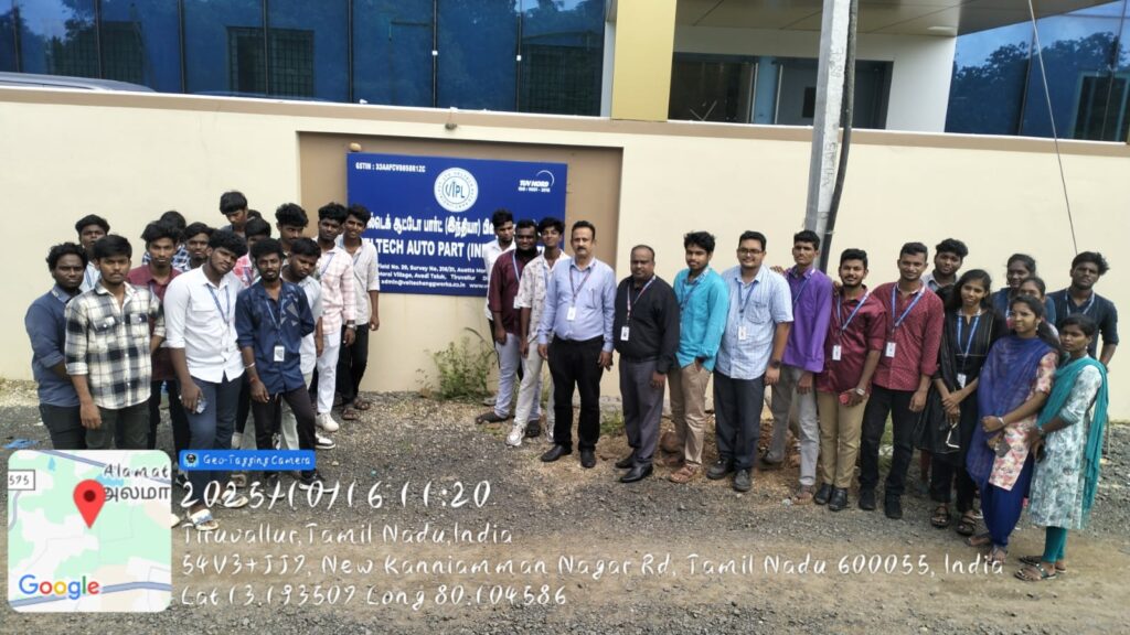 Visit to Veltech Auto Part (INDIA) Pvt Ltd